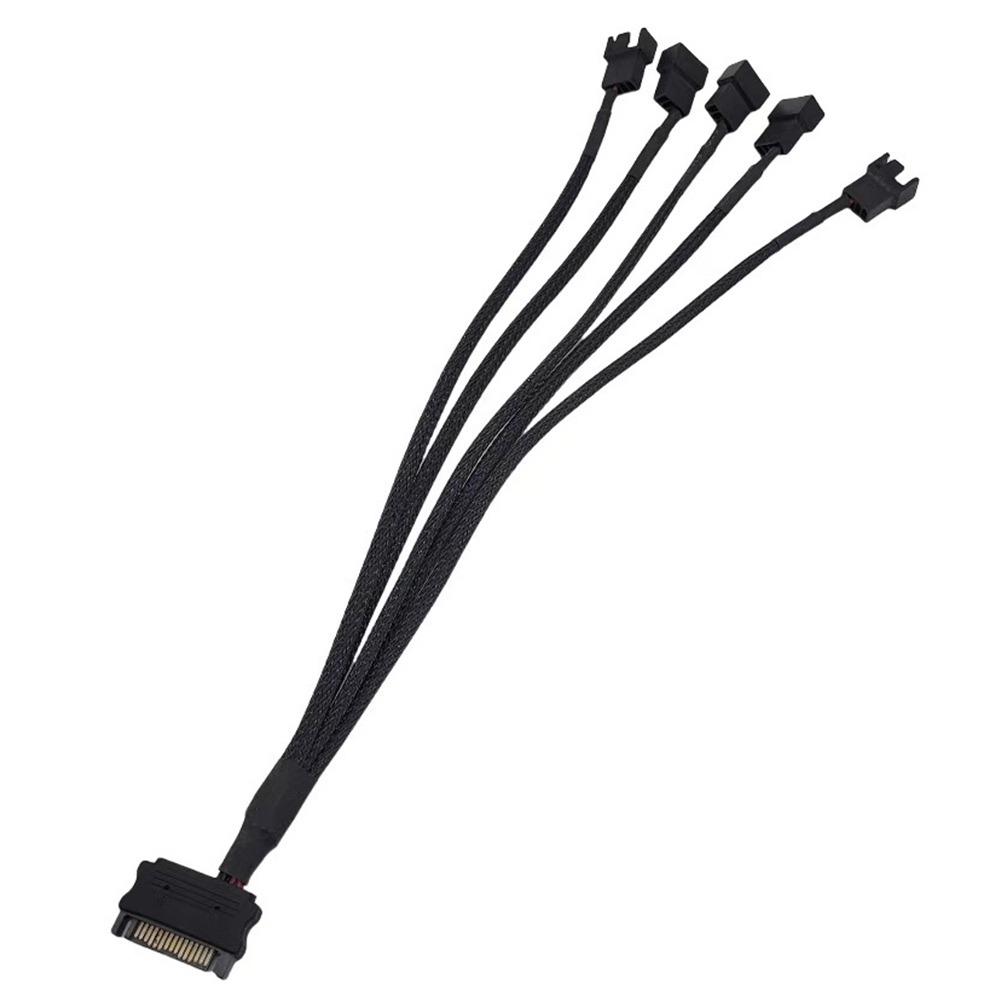 24AWG Power Cord 3Pin/4Pin 4-Pin Connector Professional SATA to 4pin Computer Cooling