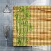 Wood Grain Shower Bedroom Curtains Bamboo Old Door Home Bathroom Toilets Polyester Decor Waterproof Screens With Hooks Washable