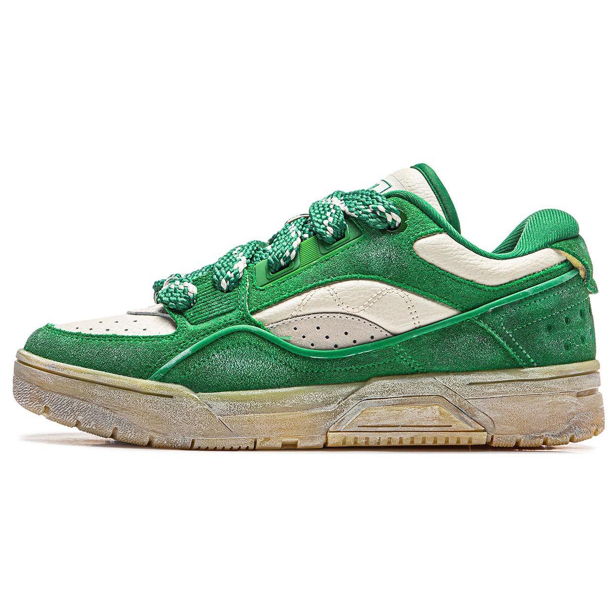 Li‑Ning RSR 101 XXL Unisex Low Top Basketball Shoes Green Grey ABCT041-5 37