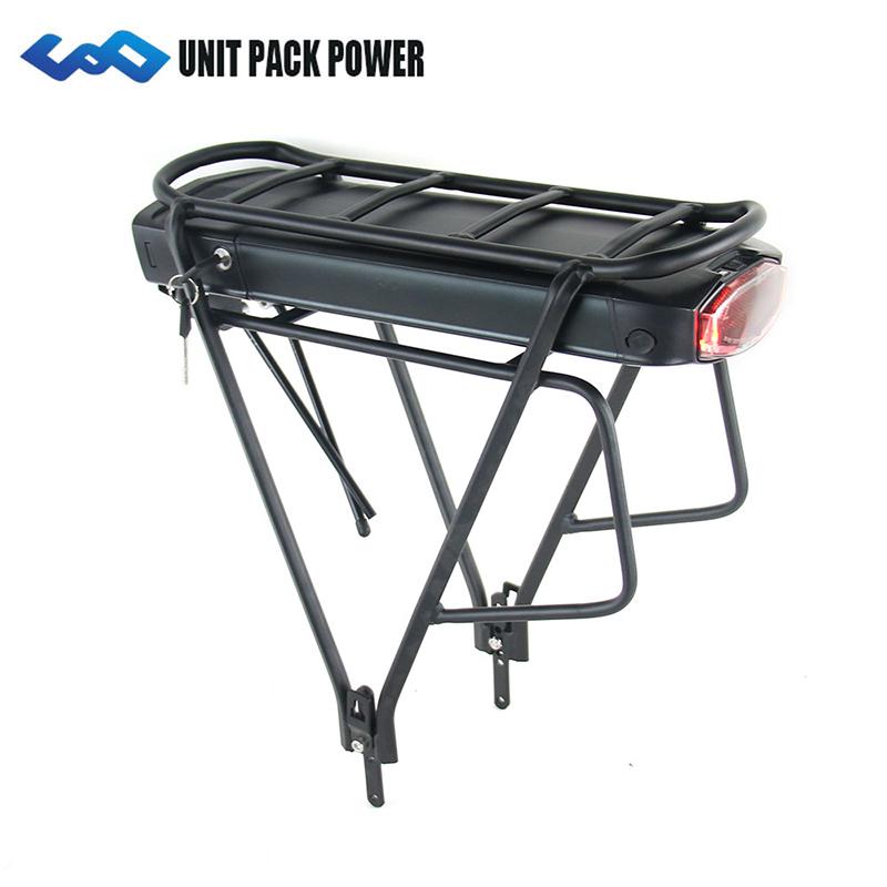 STOCK UE Batteria per Bici da Portapacchi Posteriore 36V 21AH per E-Bike da Turismo/E-Bike Cittadine/Bici Cargo Leggere