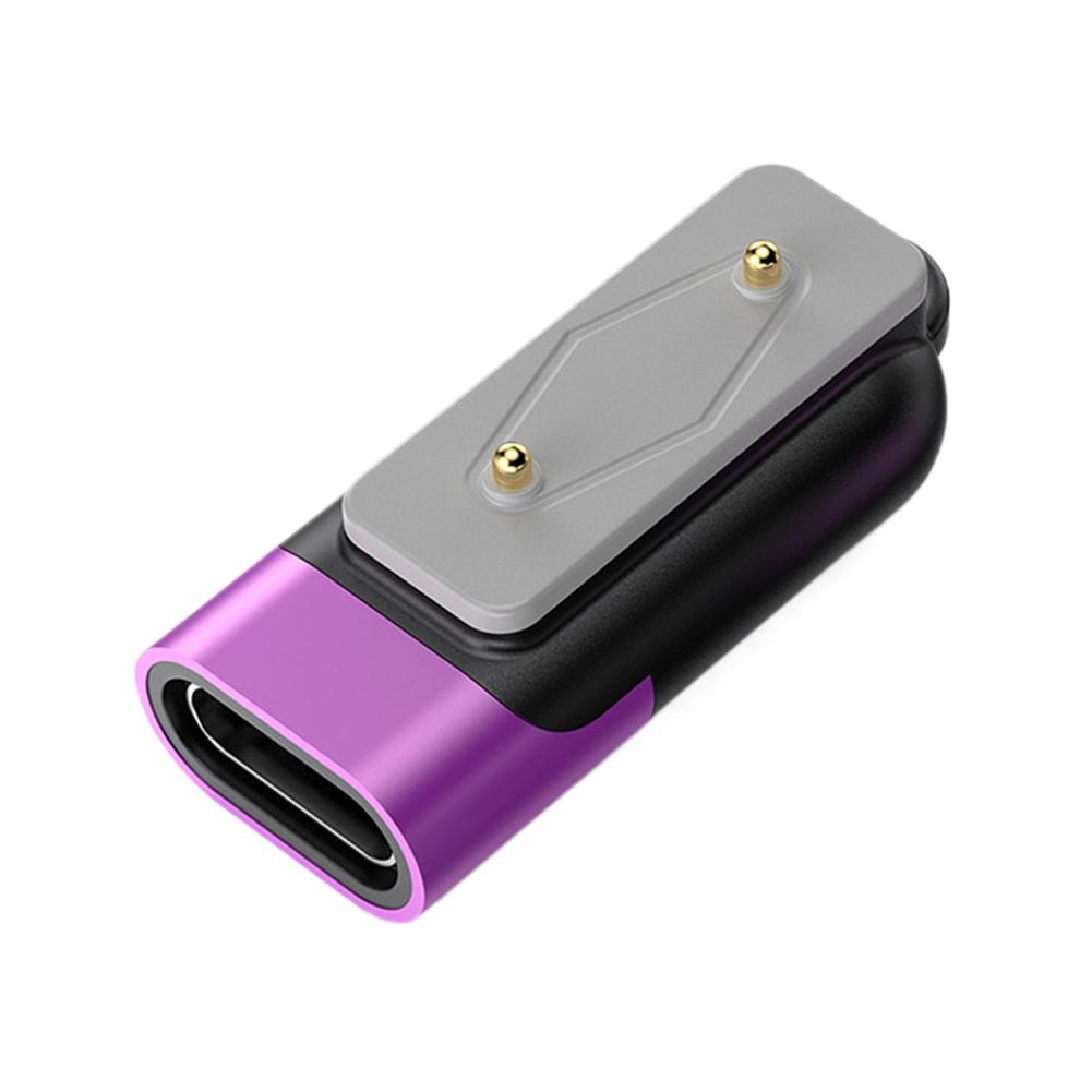 

Watch Charger USB C Adapter Right Angle Watch Charger Adapter Magnetic Type C Adapter Watch Charger for Huawei Band 9 8 7 розовый