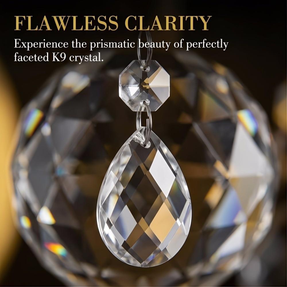 10PCS Water Drop Chandelier Pendant Light Teardrop Beads Hanging Beads Beautiful Prism  Hanging