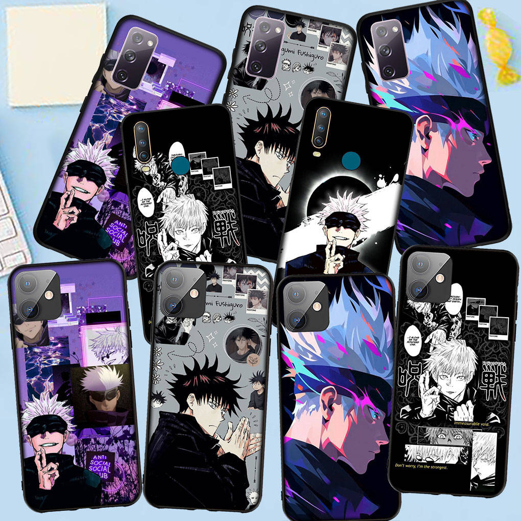 Phone Case for Samsung Galaxy S25 S24 S23 iPhone 16 15 Xiaomi Redmi Note 14 13 12 16E X 11 Pro Max Moto Huawei Gojo Satoru Poster Jujutsu Kaisen Cover
