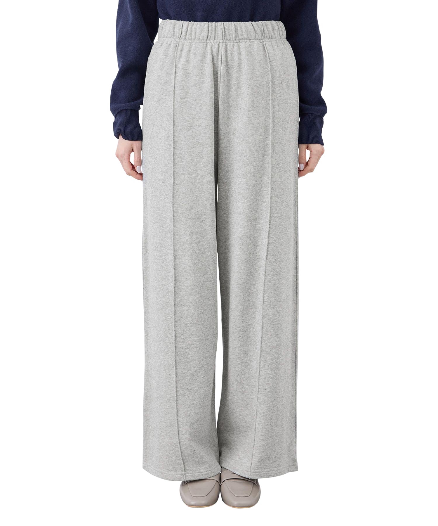 

ROPE PICNIC Спортивные штаны с вышивкой Light GDS15160 Женские широкие с логотипом, серые,