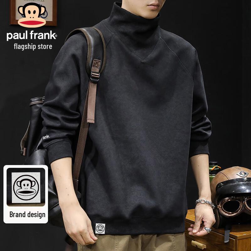

Paul Frank Men s Half-High Collar Heavyweight Sweatshirt XL