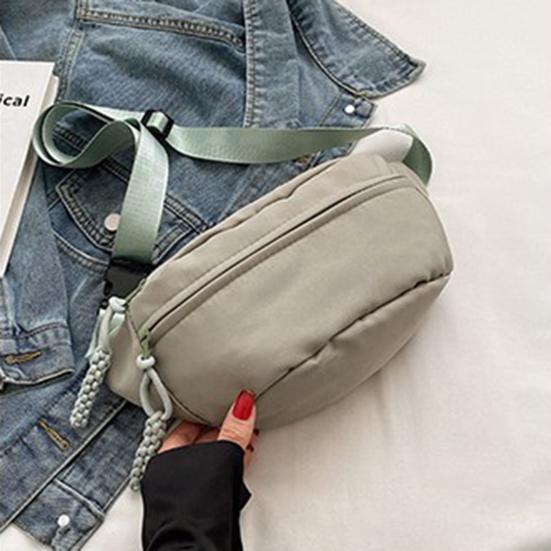Woman Crossbody Fanny Pack Waist Bag with Adjustable Strap Multiple Zippered Pockets Casual Waist Wallet for Sports Travel Vacation