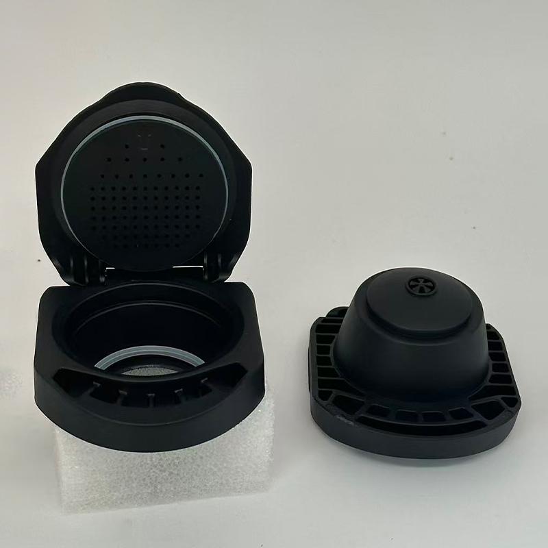 1pc Reusable Capsule Adapter for Coffee Capsule Convert Compatible чёрный