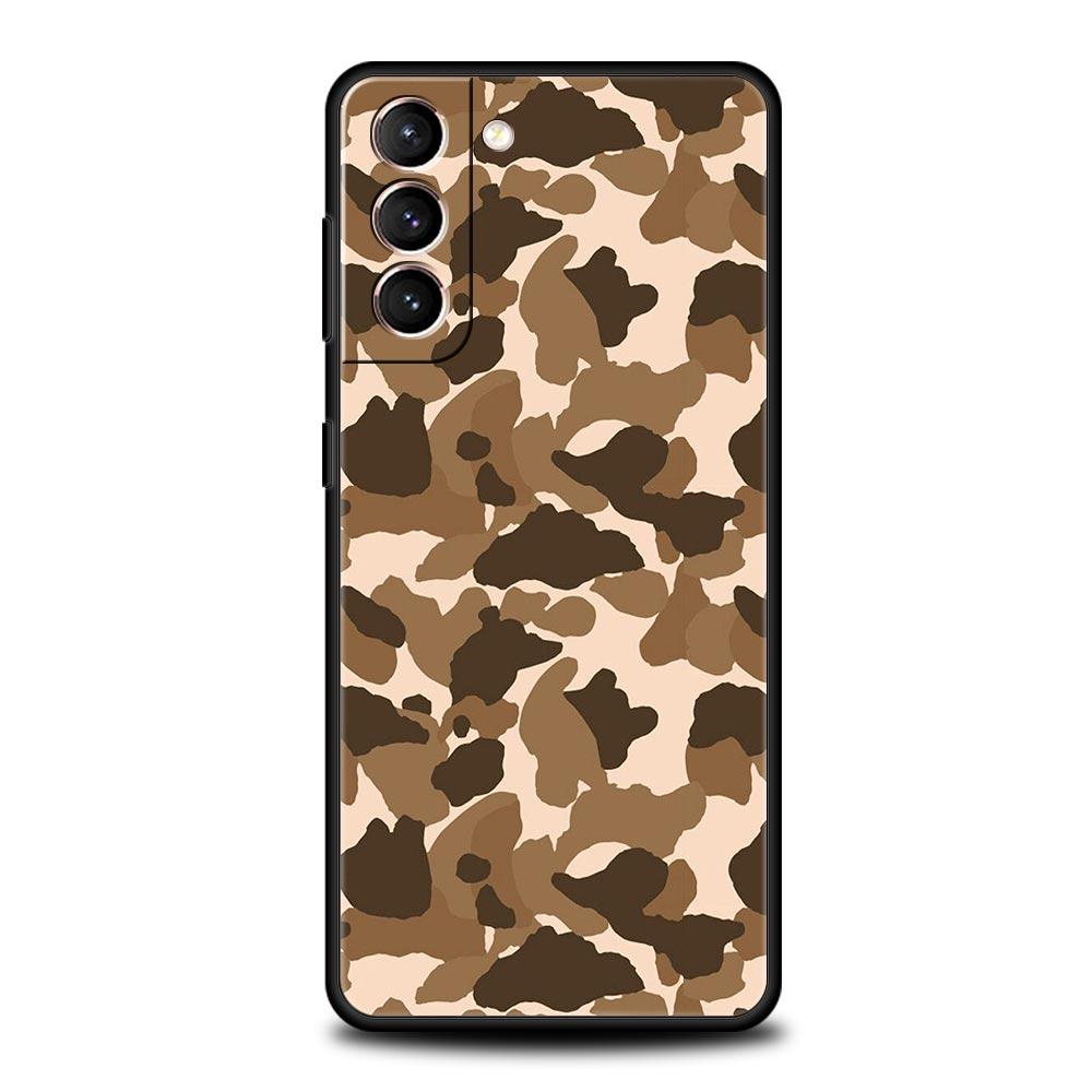 

Camouflage Camo Military Army Phone Case For Samsung Galaxy S24 S23 S22 S20 Ultra S21 FE 5G S10 S9 Plus S10E Soft Silicone Cover Samsung S22 5G
