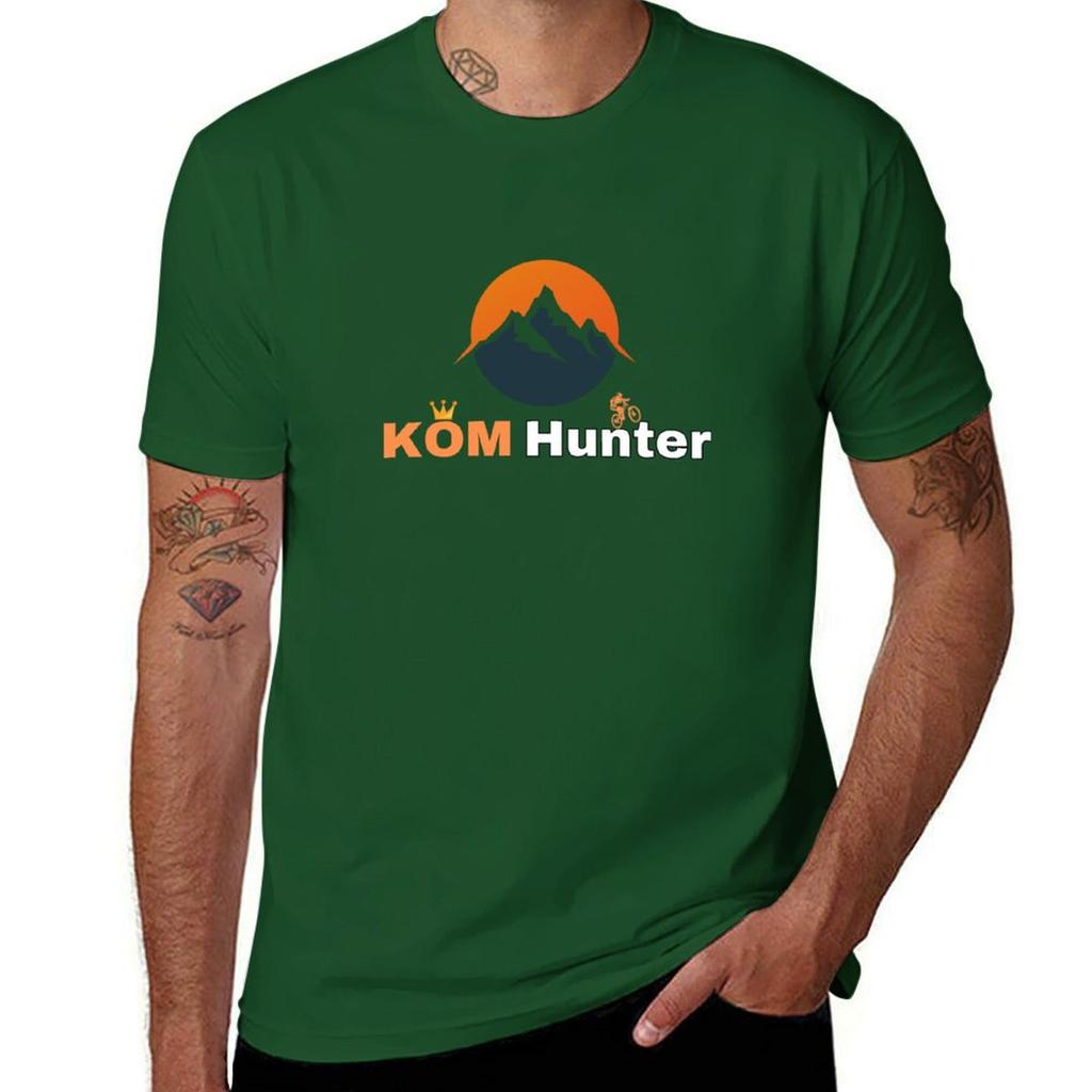 KOM Hunter MTB T-Shirt quick drying Short sleeve tee oversized Men's t shirts