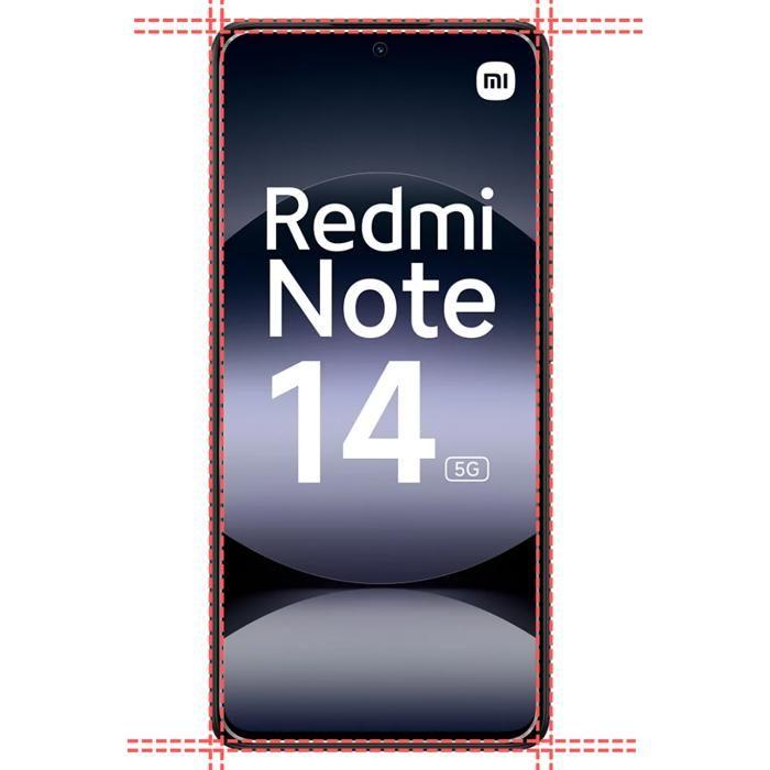 Shockproof Case for Xiaomi Redmi Note 14 5G and 2 Tempered Glass Screen Protectors and 2 Camera Protectors Phonillico®