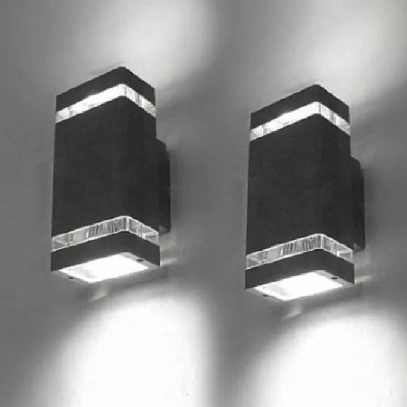 Modern And Elegant Outdoor Wall Light Waterproof Pvc Rectangle Design For Gardens