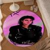 Michael Muisc Round Rug for Livingroom,Bedroom, Palyroom, Chair Rug, Area Rug, Circle Carpet, Large Size Fan Christmas Gift
