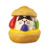 Ornament Crafts Exquisite Realistic Resin Cat Sandwich Bread Ornament for Cake Topper