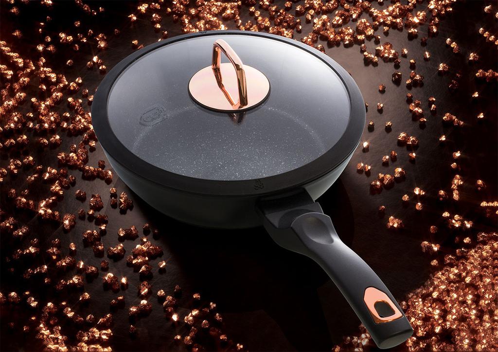 10-piece granite pot set BERLINGER HAUS BLACK ROSE BH-1645