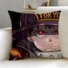 popular anime Fire Force Cushion Cover Soft  EasyWash Pillow Case  Versatile for Couch Bed Travel and Office