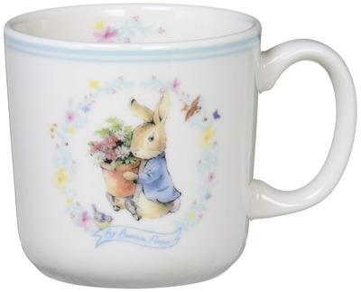 Peter Rabbit [Wreath] Mug, 250ml, Small, Dishwasher and Microwave Safe, Made In Japan, PR490-310
