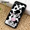 Cow cute spot cartoon print Phone Case Cover For iPhone 17 Air 16 15 14 plus 12 13 pro max coque Fundas