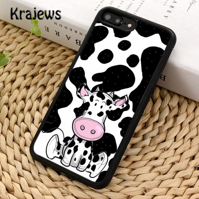 Cow cute spot cartoon print Phone Case Cover For iPhone 17 Air 16 15 14 plus 12 13 pro max coque Fundas