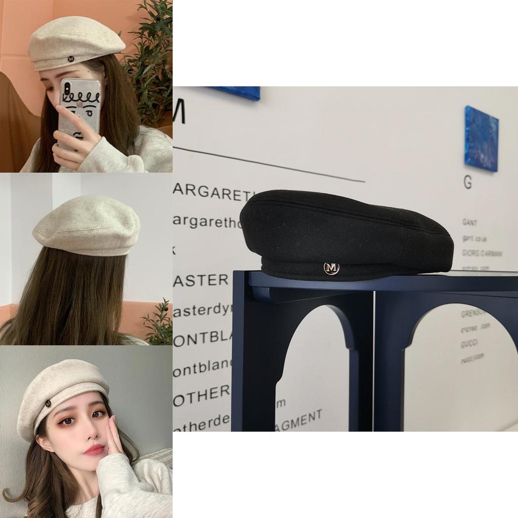 Stylish Women's Beret Hat For Fall And Winter Cozy British Wool Felt Cap