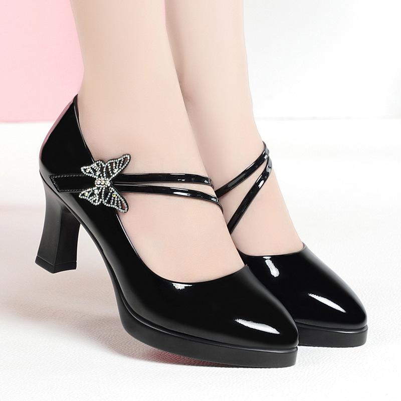 Spring Autumn High Heeled Single Shoes Shoes Catwalk Shoes Ladies Dancing Bride Wedding