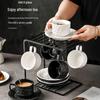 Elegant Ceramic Coffee Cup and Saucer Set