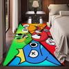 Game R-Rainbow Friends Cartoon Floor Mat INS Style Soft Bedroom Floor House Laundry Room Mat Anti-skid Household Carpets