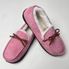 Couple Solid Color Slip On Loafers with Warm Plush Lining Comfortable Non-Slip Rubber Sole Durable House Shoes
