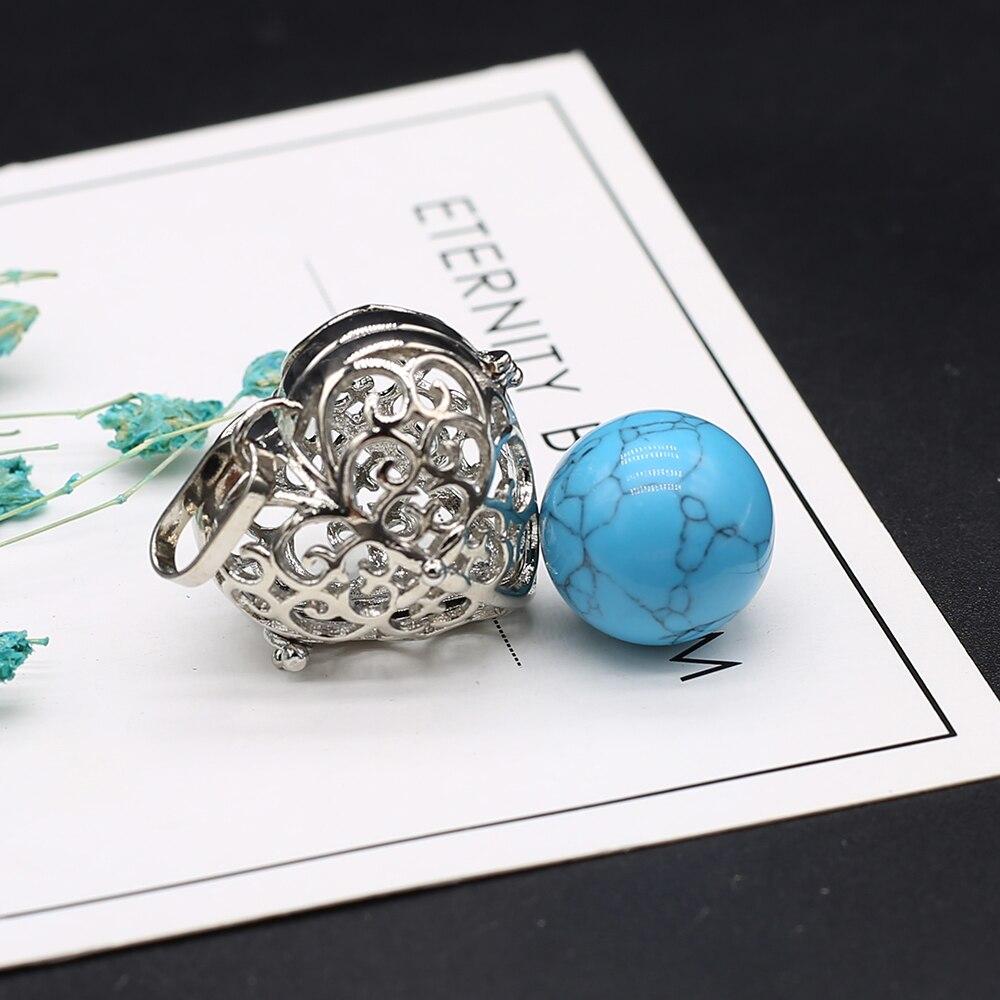 Hi New Necklace Pendant Natural Stone Heart-Shaped Cage Pendant For Jewelry Making DIY Necklace Bracelet Gift Jewelry Accessory