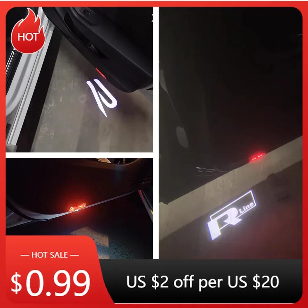 For VW VOLKSWAGEN 2026 New LED Car Door Logo Welcome Light for VOLKSWAGEN VW Passat B5 B5.5 2008 2009 2010 Phaeton Touareg Ghost