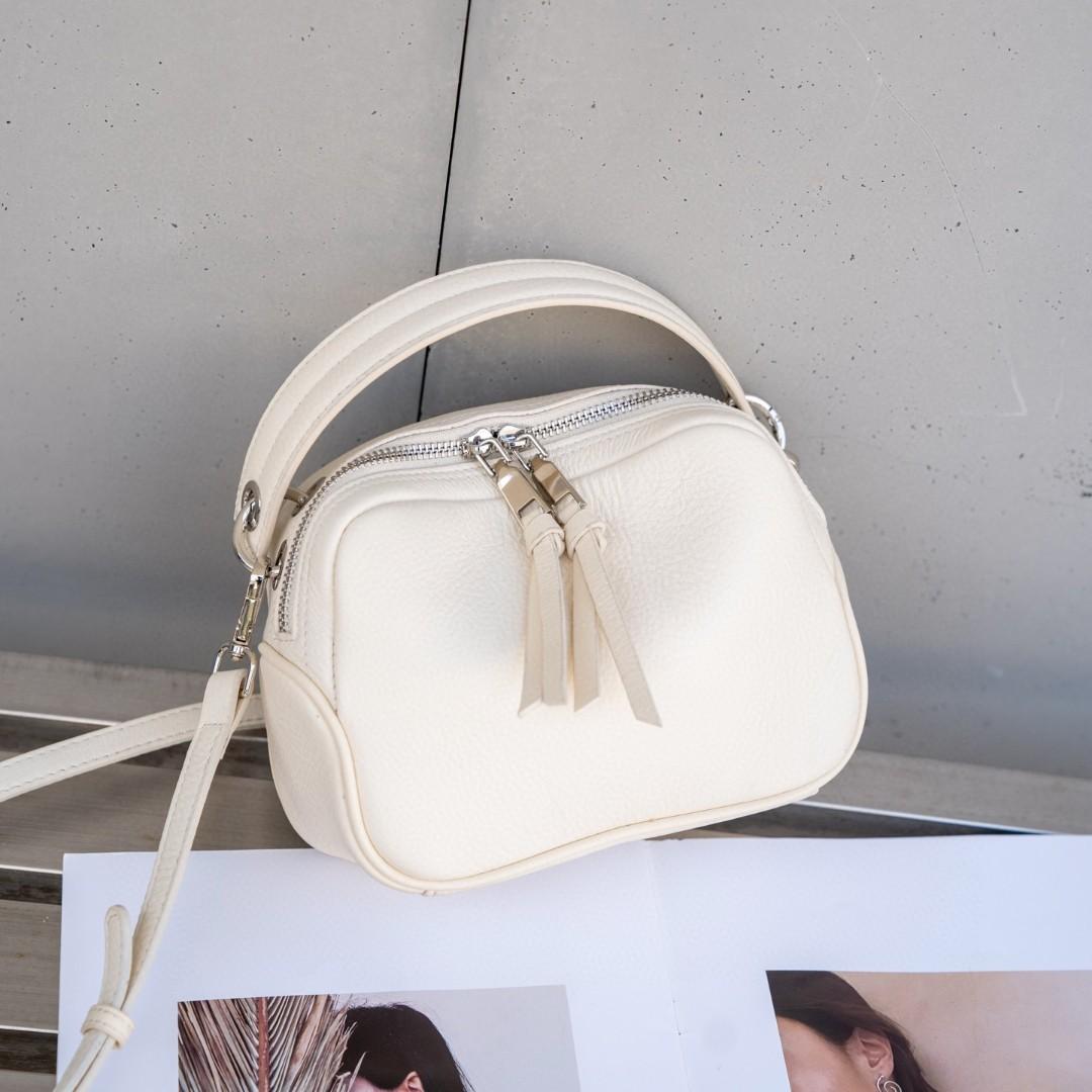 Wucifang Bags Leren damestas Mini tas Eenvoudige hoofdlaag Koeienhuid schoudertas Natuurlijke druppel Kleine vierkante tas Mode damestas Width 20 * Height 15 * Thick 8CM