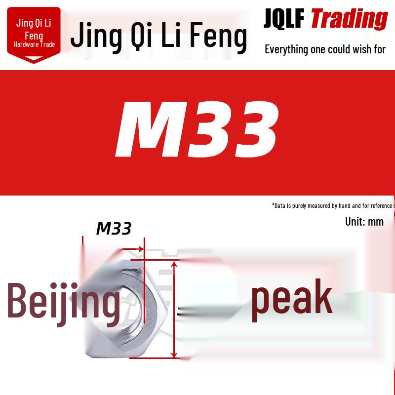 316 Stainless Steel Locking Hex Nut, M2-M64