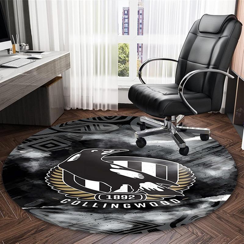 1 pezzo Squadra di Calcio (29) Tappeto Rotondo Stampato Tappeto Rotondo per Sedia Adatto per Camera da Letto Soggiorno Tappeto Decorativo per la Casa