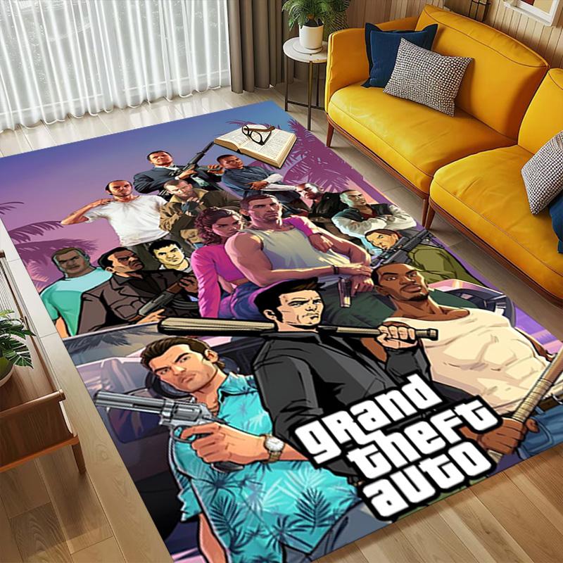 Gta V Living Room Non-Slip Area Rug Soft Carpet for Bedroom Game Playroom Sofa Office Home Decor Doormat Christmas Gift C9211700