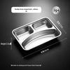Yipan 304 Stainless Steel Divided Lunch Tray