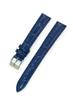 CASSIS Calf Crocodile Embossed Watch Strap DONNA Croco Calf 14mm Dark Blue with Replacement Tool D0000312062014M
