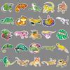 50 Lizard Doodle Personalized Cartoon Animal Children's Creative DIY Skateboard Luggage Stickers Waterproof