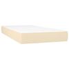 347699 vidaXL Matelas de lit à ressorts ensachés Crème 90x190 cm epaisseur 20 cm Tissu