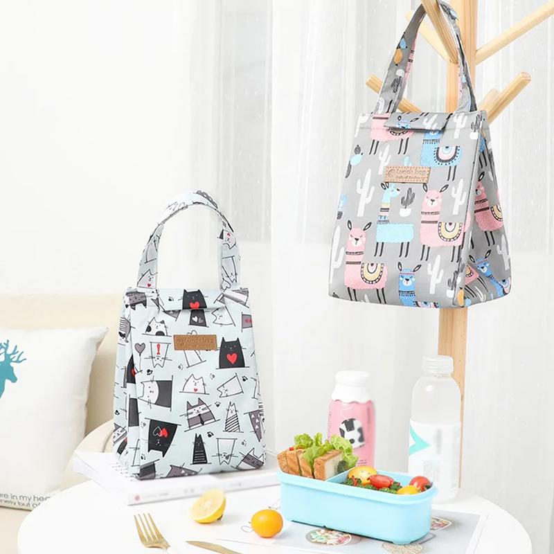 Oxford Cloth Insulated Lunch Bag Camping Food Drink Cooler Bag Picnic Travel Bag Waterproof Food Storage Box For Adult Kids