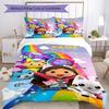 3pcs Custom Name Gabby's Dollhouse Bedding Set Duvet Cover Closure Includes 1 Duvet Cover & 2 Pillowcases, Soft and Comfortable for All Seasons.