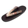 Zori Sandals with Graduated Dye and Urethane Sole [Kyoetsu] Women's Straps, Embroidery, (07. Brown)