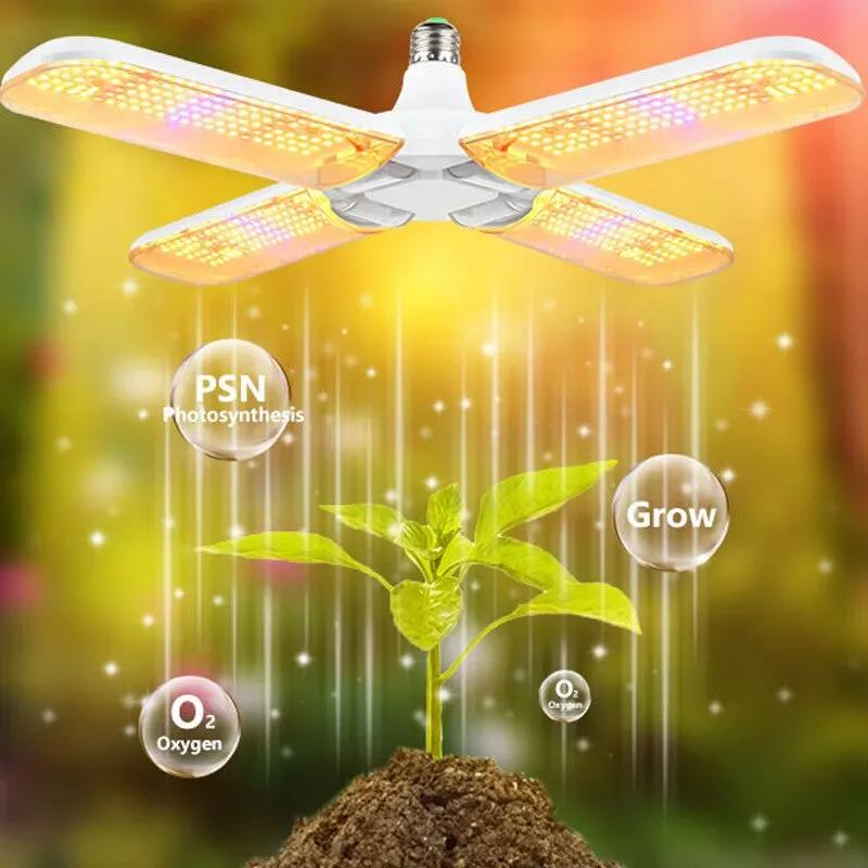 E27 24W 36W 48W LED Grow Light Foldable Phyto Lamp Full Spectrum Grow Bulb for Indoor Plants Bloom Flowering Grow Lamp Garden