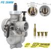 NIBBI PE 24/26/28/30mm Carburetor Motorcycle 2T 4T Engine Carburetors with Main Jets for Yamaha Suzuki Honda Pitbike Modify Part