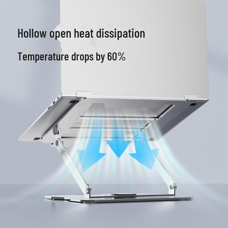 360° Rotatable Gaming Laptop Stand with Adjustable Height and Cooling Design
