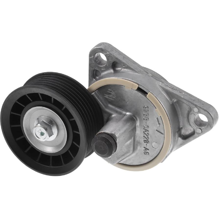 Motoforti Engine Belt Tensioner Pulley Assembly, Accessory Drive Belt Tensioner, for Ford Focus 2000-2004 for Mercury Cougar 2.0L 1999-2002, Metal,