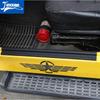 JIDIXIAN Styling Mouldings Rubber Car Door Sill Scuff Plate Entry Guard Trim for Jeep Wrangler TJ 1997-2006