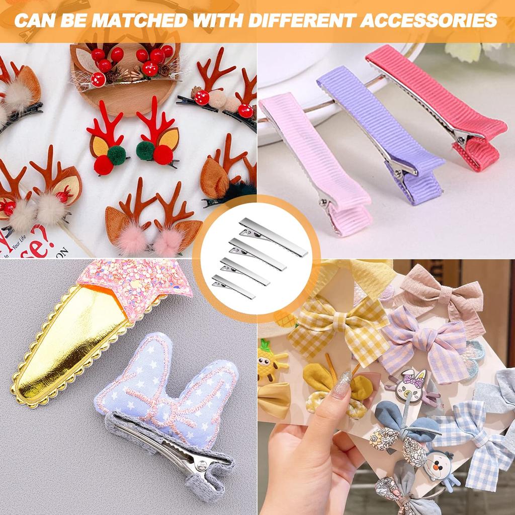 40/120Pcs Metal Hair Alligator Clips Duckbill Clip for Girls 3.2CM Single Prong Alligator Hairpins Hair Style Tools Accessories
