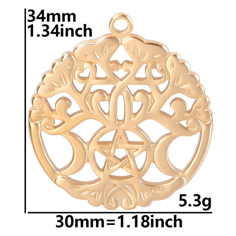 6pcs High Quality Stainless Steel Charm Star Pendants For Jewelry Making Supplies Pentagram Accessories DIY Keychian Charms Bulk