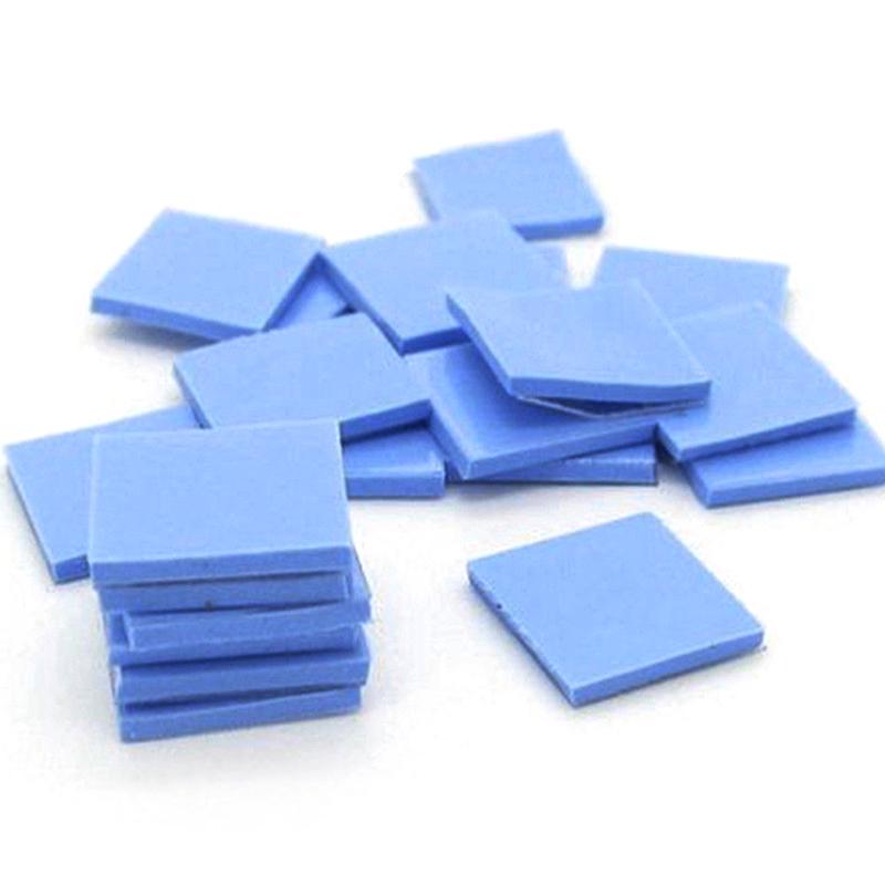 Blue 100Mmx100Mmx1Mm Gpu Cpu Heatsink Cooling Thermal Conductive Silicone Pad