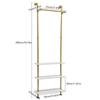 Bymaocar Industrial Retro Style Clothing Display Rack,Clothing Storage Utensils,Home Decor for Bedrooms,Laundry Rooms,Balconies
