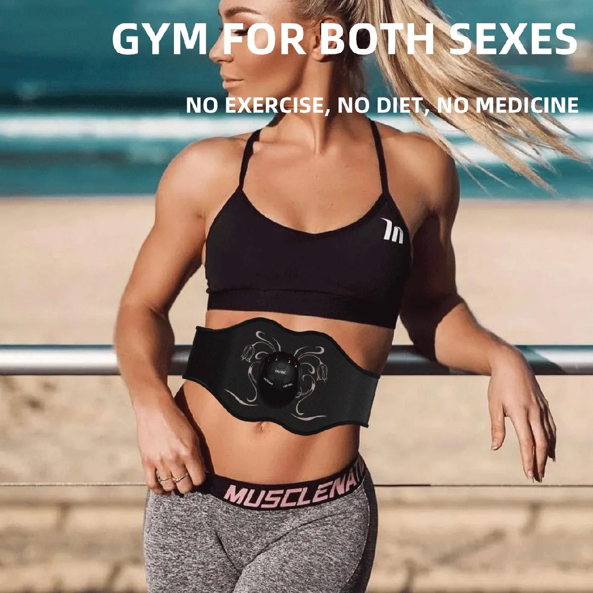 

Bodybuilding Belly Band Shaking Violent Sweat Belt Massage Female Bodybuilding Belt Big Belly Intelligent Plastic Belt чёрный